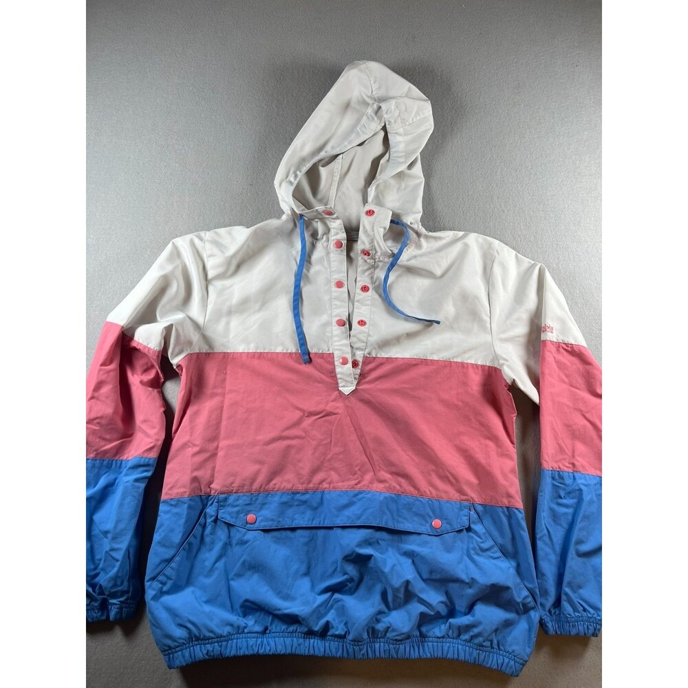 M Vintage colorblock columbia pink blue and white windbreaker Y2K 90's